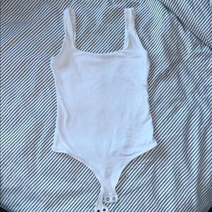 Abercrombie & Fitch White Tank Bodysuit